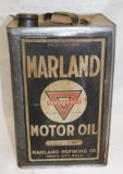 Marland Conoco 5 Gallon Motor Oil Can of Ponca City OK