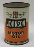 Johnson Time Tells 1 Quart Motor Oil Can