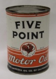 Hancock Five Point 1 Quart Motor Oil Can of CA