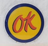 Ok Used Cars for General Motors Porcelain Sign