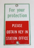 Associated Flying A SSP Restroom Door Push Sign