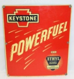 Keystone Powerfuel Ethel SSP Porcelain Pump Plate Sign