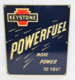 Keystone Powerfuel SSP Porcelain Pump Plate Sign