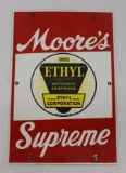 Moore's Supreme Ethel SSP Porcelain Pump Plate Sign
