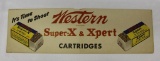 Western Super-X Cartridge Paper Advertising Sign