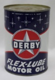 Derby Flex-Lube 1 Quart Motor Oil Can of Wichita KS