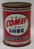 Tresler Comet 1 Quart Motor Oil Can of Cincinnati OH