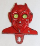 Jeweled Eye Devil License Plate Topper Sign