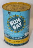 1 Quart Blue Bay Marine Motor Oil Can