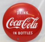 Coca-Cola Porcelain Button Sign