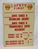 Shell Safety First Advertising Sign