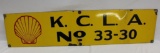 Shell Oil DSP Porcelain Pipeline Sign KCLA