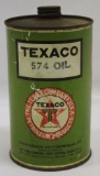 Texaco 574 1 Quart Motor Oil Can
