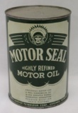 Motor Seal 1 Quart Motor Oil Can Bodie Hoover of Chicago