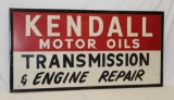 Kendall Motor Oil Embossed SST Sign Transmission and Engine Repair
