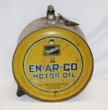 En-Ar-Co 5 Gallon Rocker Motor Oil Can