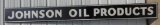 Johnson Oil Products Porcelain Strip Sign