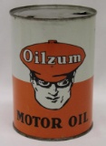 Oilzum 1 Quart Motor Oil Can