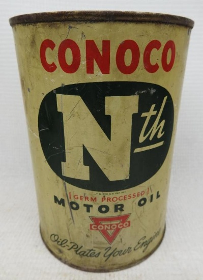 Conoco Nth Motor Oil Quart Can