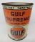 Gulf Supreme Motor Oil Quart Can (Squares)