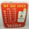 Viceroy Cigarettes Tin Hour Sign