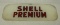 Shell Premium Gas Pump Ad Glass