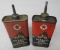 Pair of Texaco Household Handy Oiler Cans