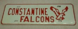 Constantine Falcons License Plate Topper