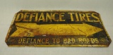 Defiance Tires Tin Sign