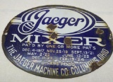 Jaeger Mixer Porcelain Sign