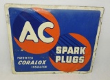 AC Spark Plug Tin Sign
