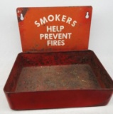 Smokers Prevent Fires Hanging Ashtray