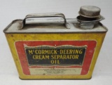McCormick Deering Cream Seperator Oil Half Gallon Can