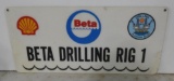Shell Beta Drilling Rig Sign