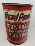 Good Penn Pennsylvania Motor Oil 5 Quart Can