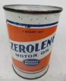 Zerolene Motor Oil Quart Can