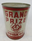 Grand Prize Motor Oil Quart Can