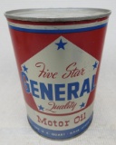 General Motor Oil Quart Can