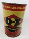 D-X Motor Oil 5 Quart Can