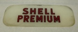 Shell Premium Gas Pump Ad Glass