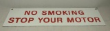 No Smoking Porcelain Sign (Reproduction)