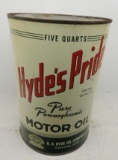 Hyde's Pride Motor Oil 5 Quart Can