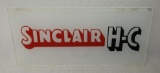 Sinclair HC Gas Pump Ad Glass