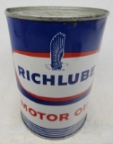 Richlube Motor Oil Quart Can