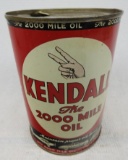 Kendall Motor Oil Quart Can