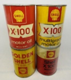 Group of Assorted Shell Oil Cans