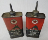 Pair of Texaco Household Handy Oiler Cans