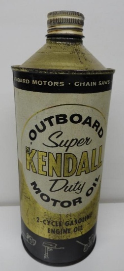 Kendall Super Outboard Cone Top Quart Oil Can