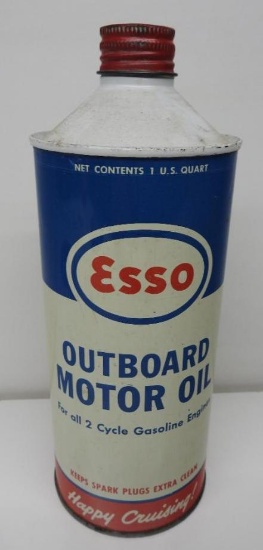 Esso Outboard Cone Top Quart Oil Can
