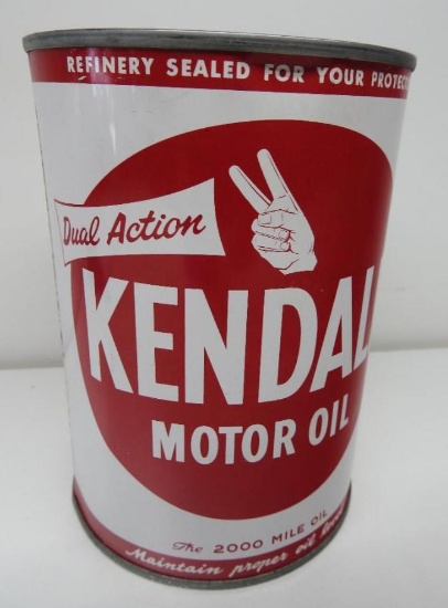 Kendall Quality Lubricants Motor Oil Quart Can